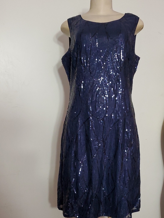 Grace Karin Dresses & Skirts - Grace Karin Navy Blue Sequin Sleeveless Midi Dress